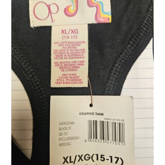 OP Women's Multi- Color Geometric Print Razor Back Tank Top Size XL - Picture 11 of 15